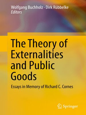 cover image of The Theory of Externalities and Public Goods